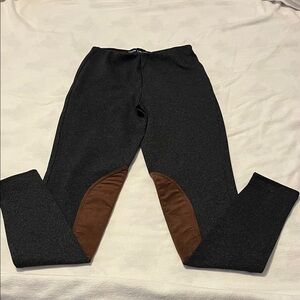 Vintage Ralph Lauren Juniors Black and Brown Leggings